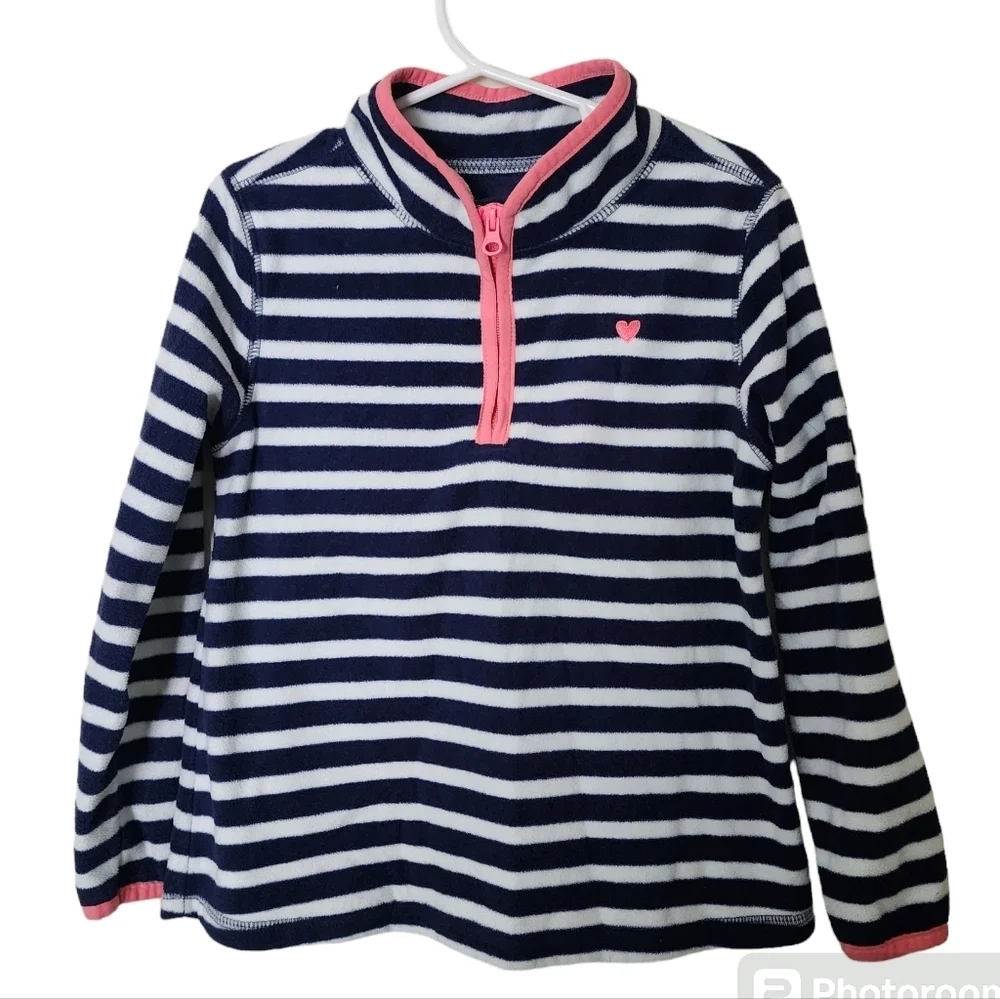 OshKosh B'gosh Striped Fleece Pullover – Size 5T
